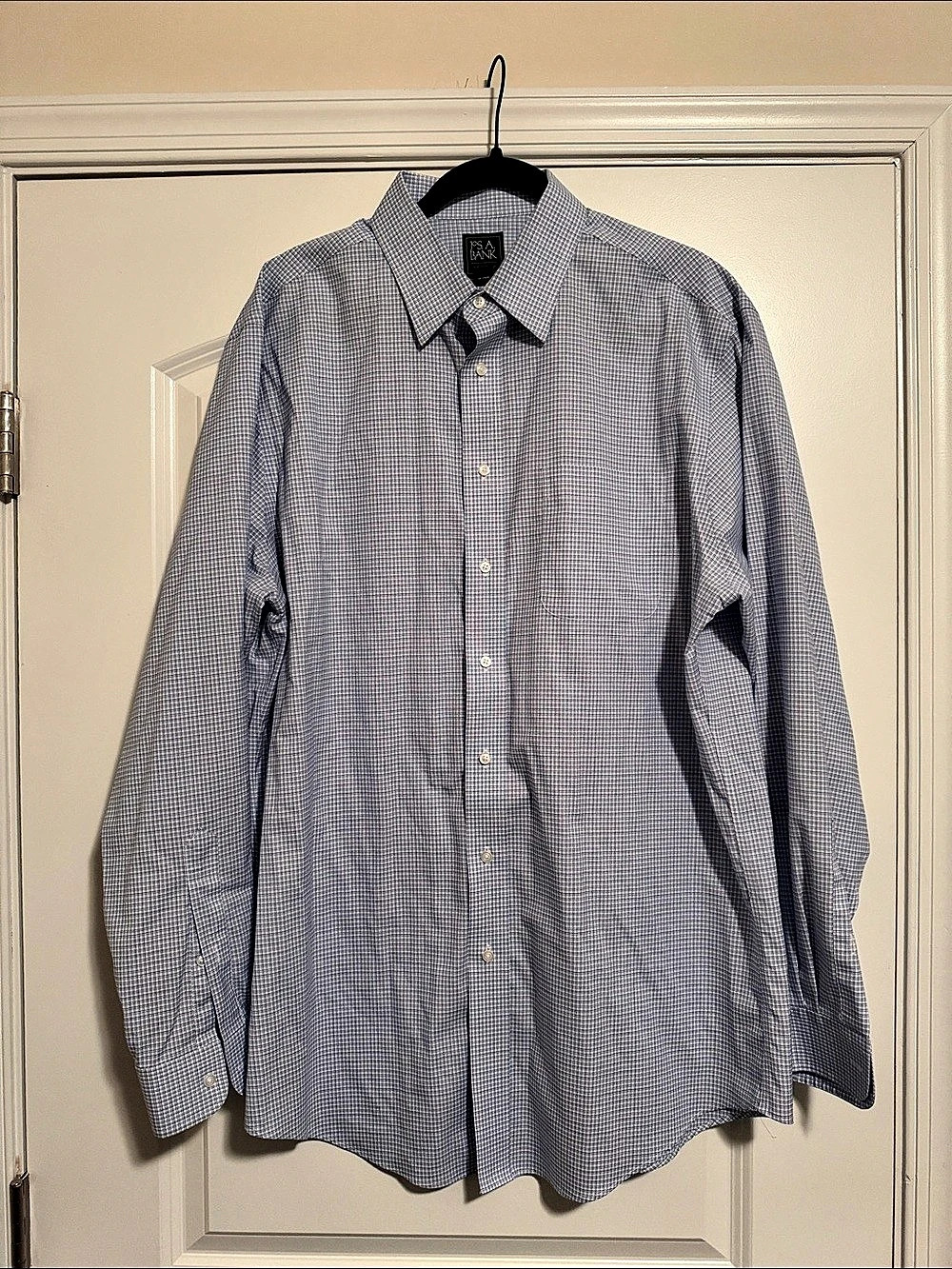 Jos. A. Bank Traveler Collection Micro Check Dress Shirt Collection Micro Check